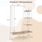 Clothes Rack Free Standing Storage Tower with Metal Frame Suitable for Various Place